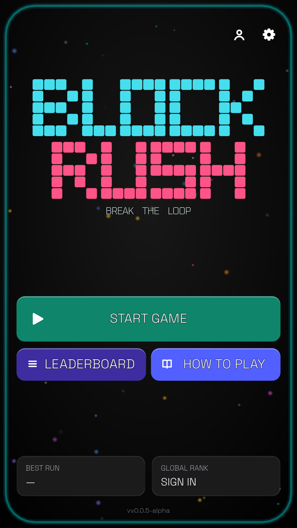 Main Menu